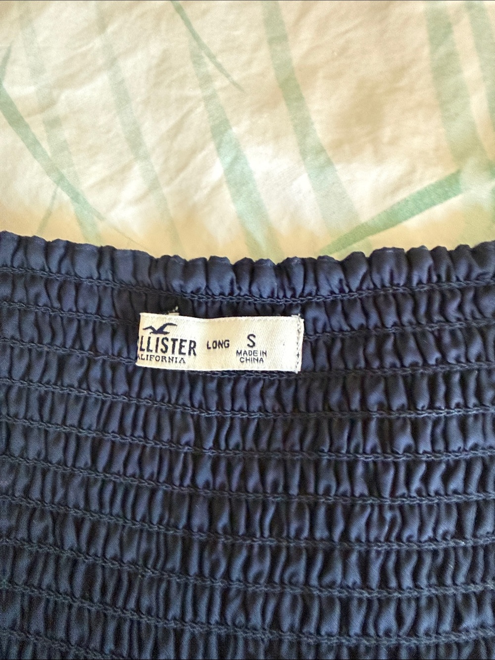Hollister California Navy Square-Neck Maxi Dress with Puff Sleeves size Small - Picture 6 of 6